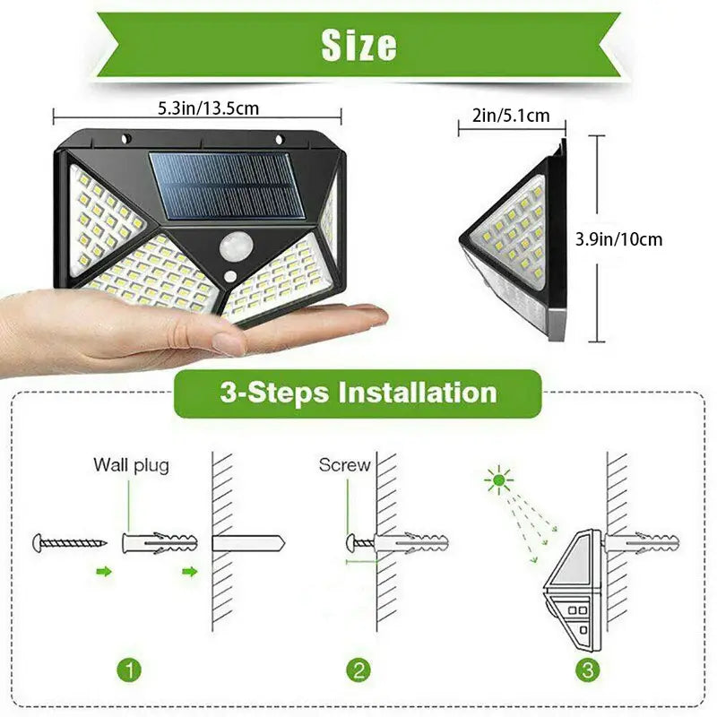 Led Solar Light with Motion Sensor And Waterproof